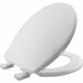 Mayfair Round Closed Front Slow Close White Plastic Toilet Seat 80SLOW-000